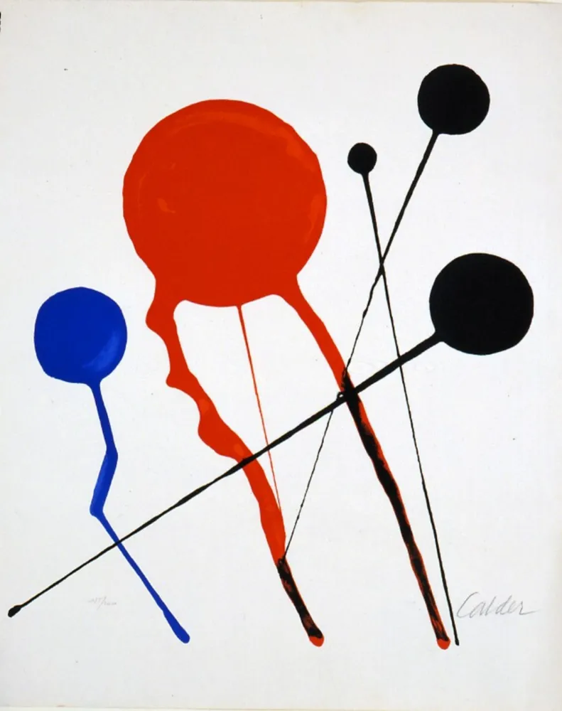 Литография Calder - Comètes