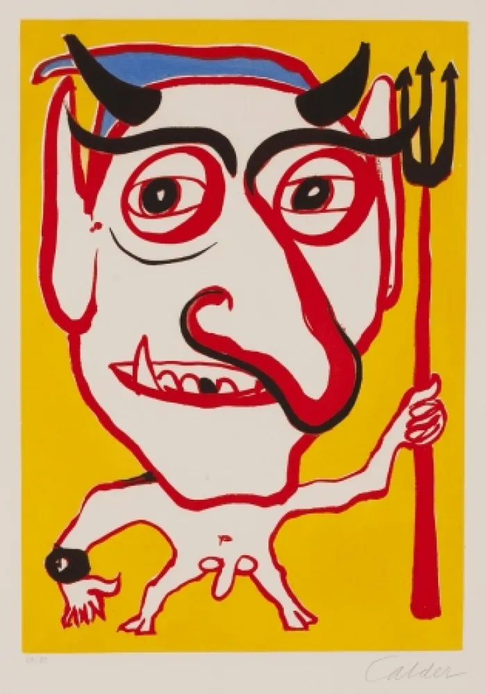 Офорт И Аквитанта Calder - Constantin Tacou