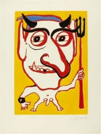 Офорт И Аквитанта Calder - Constantin Tacou