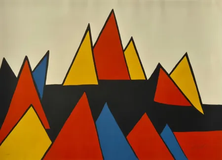 Литография Calder - Horizontal Pyramides