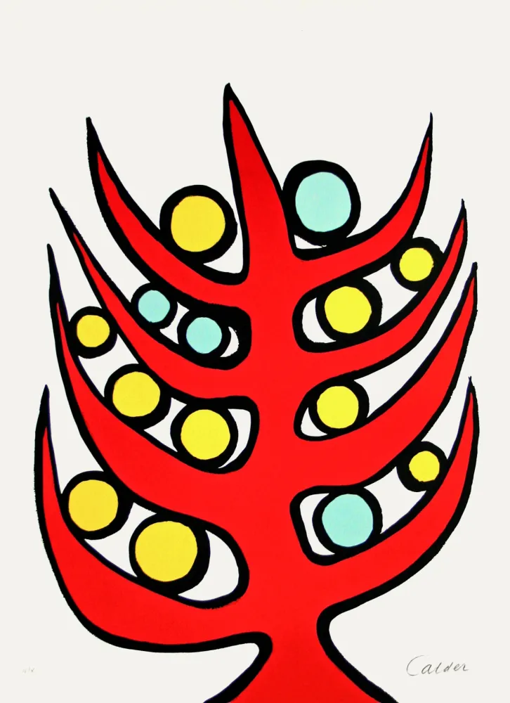Литография Calder - L’albero del bene e del male