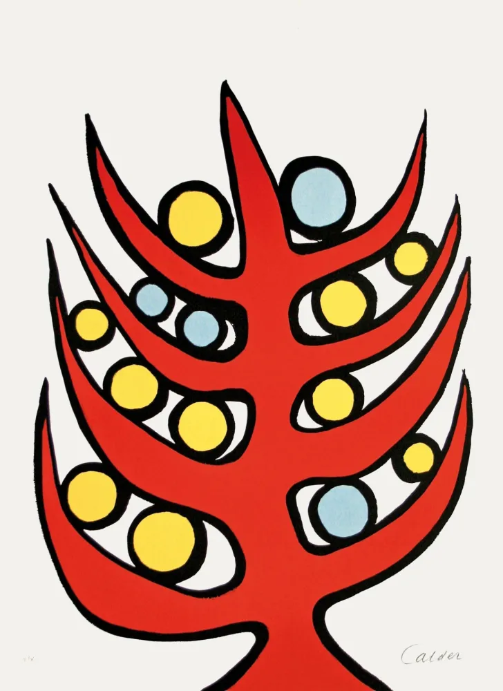 Литография Calder - L’albero del bene e del male