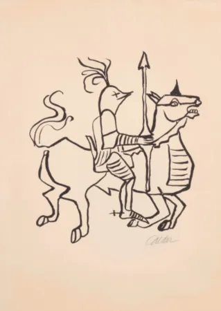 Литография Calder - Le Chevalier