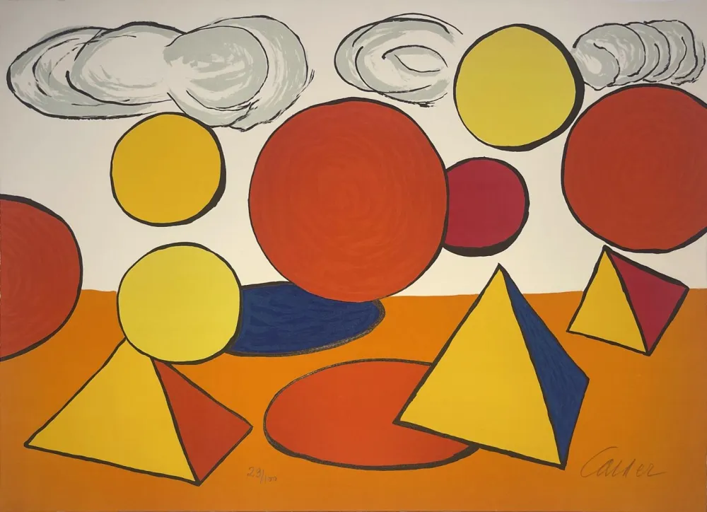 Литография Calder - Le Piège / The Trap from La Memoire Elementaire