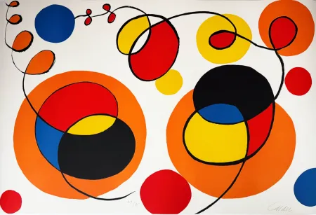 Литография Calder - Loops and Spheres
