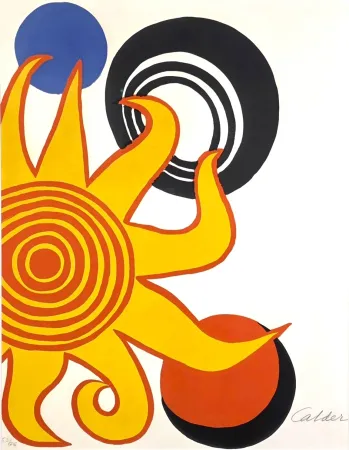Литография Calder - Magie Éolienne. No 6