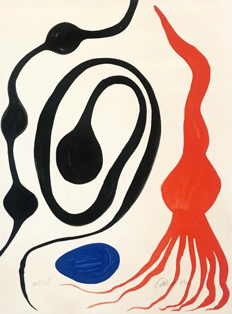 Литография Calder - Our Unfinished Revolution: Octopus/Squid