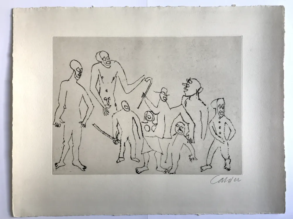 Офорт Calder - Sans titre (Santa Claus VI)