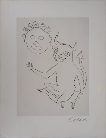 Гравюра Calder - Santa Claus : le Petit Diable