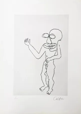 Гравюра Calder - Santa Claus VIII