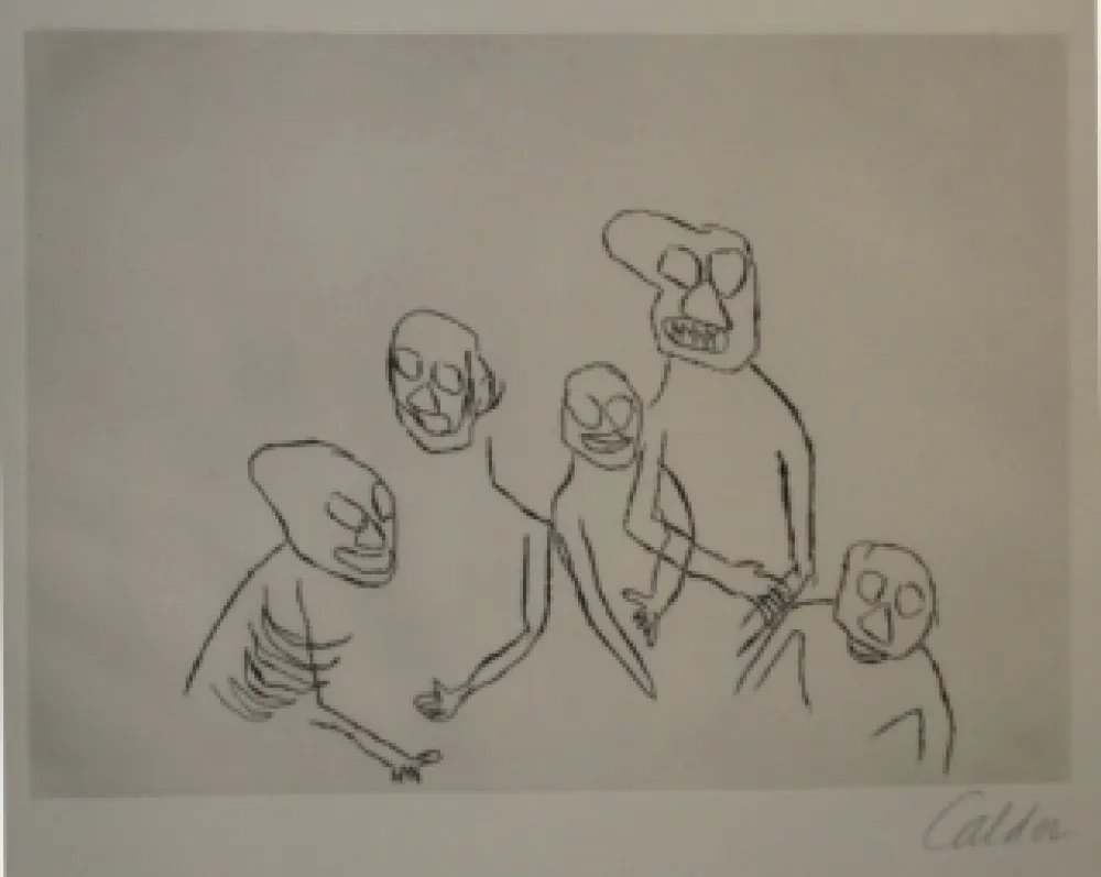 Гравюра Calder - Santa Klaus 5