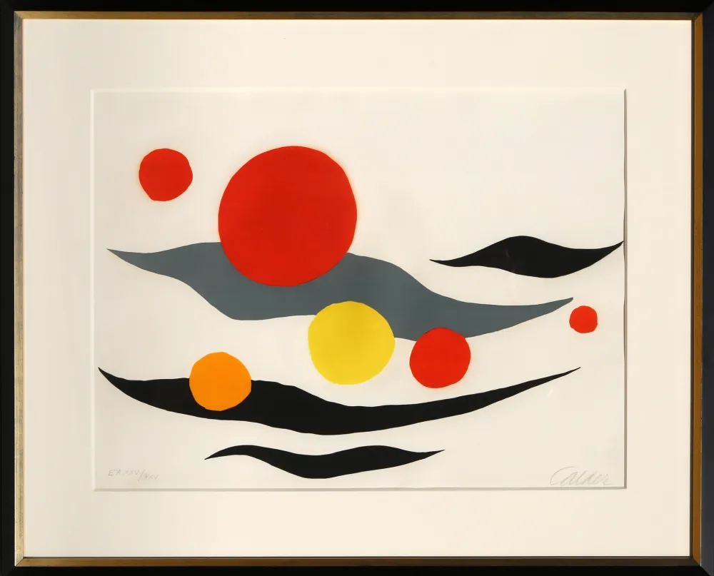 Литография Calder - Sun and Planets