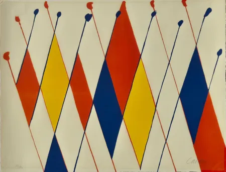 Литография Calder - Un drôle de poisson
