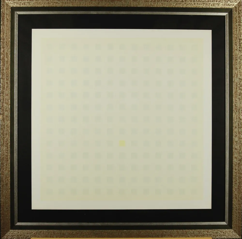 Сериграфия Calderara - Green Squares