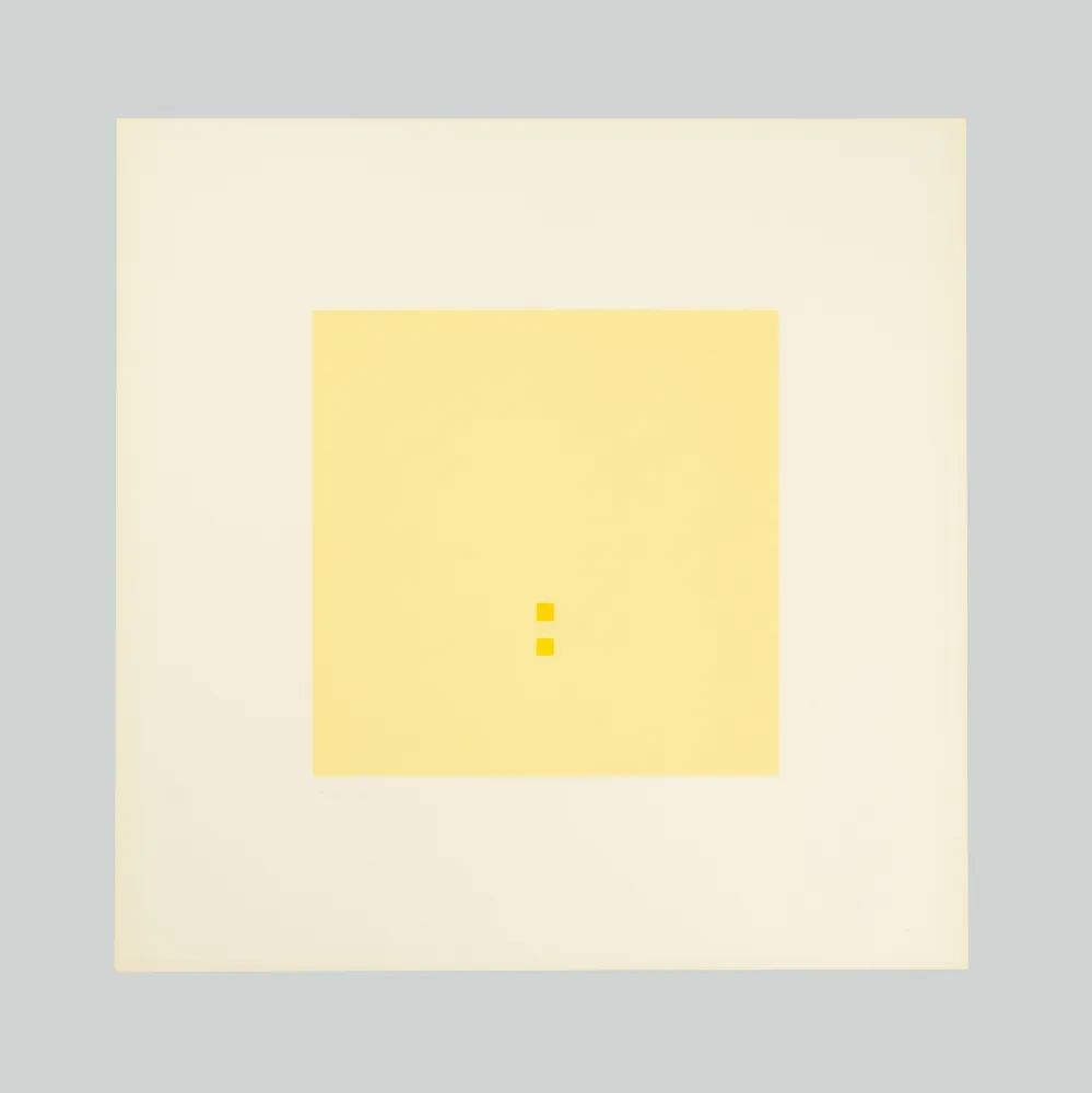 Сериграфия Calderara - Luce spazio immagine