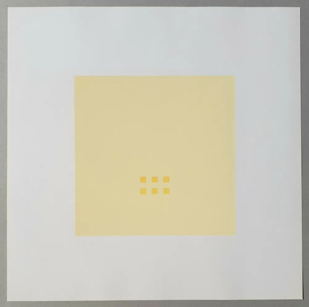 Сериграфия Calderara - Luce spazio immagine (Tav. 3)