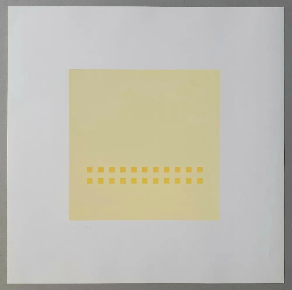 Сериграфия Calderara - Luce spazio immagine (Tav. 7)