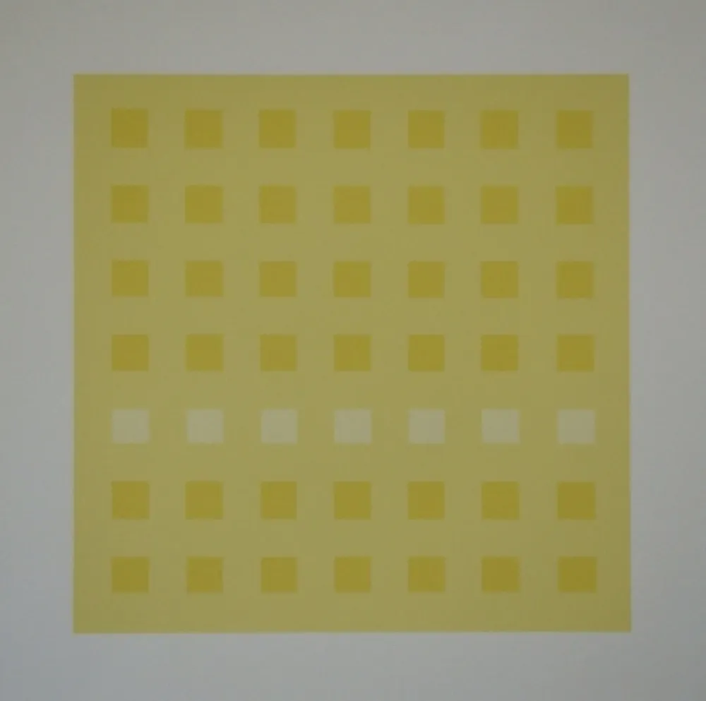 Сериграфия Calderara - Yellow Squares