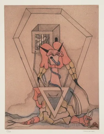 Офорт И Аквитанта Camacho  - Les vitriers