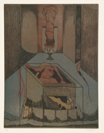 Офорт И Аквитанта Camacho  - Les vitriers