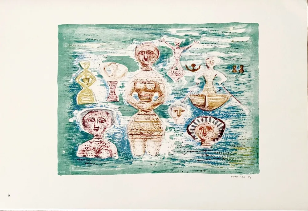 Литография Campigli (After) - Bagnanti