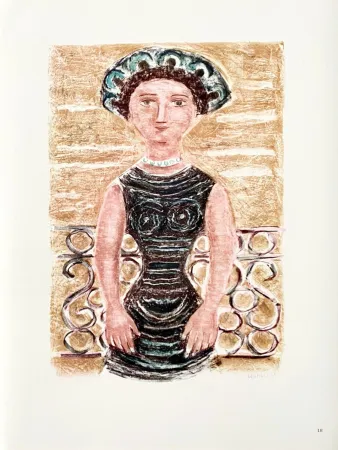 Литография Campigli (After) - Il balcone