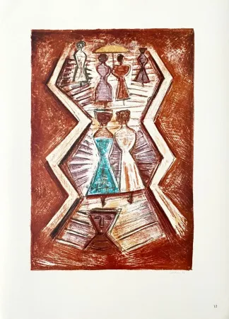 Литография Campigli (After) - Scalinata