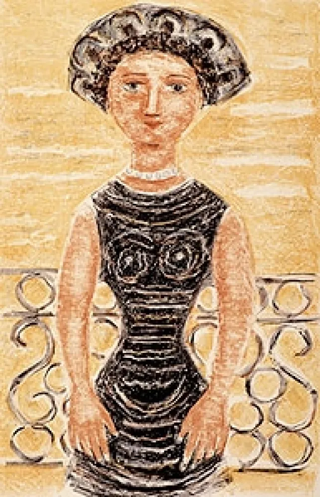 Литография Campigli - Donne al balcone