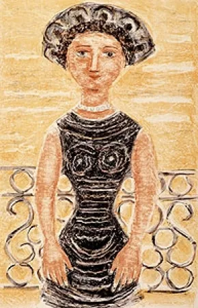 Литография Campigli - Donne al balcone