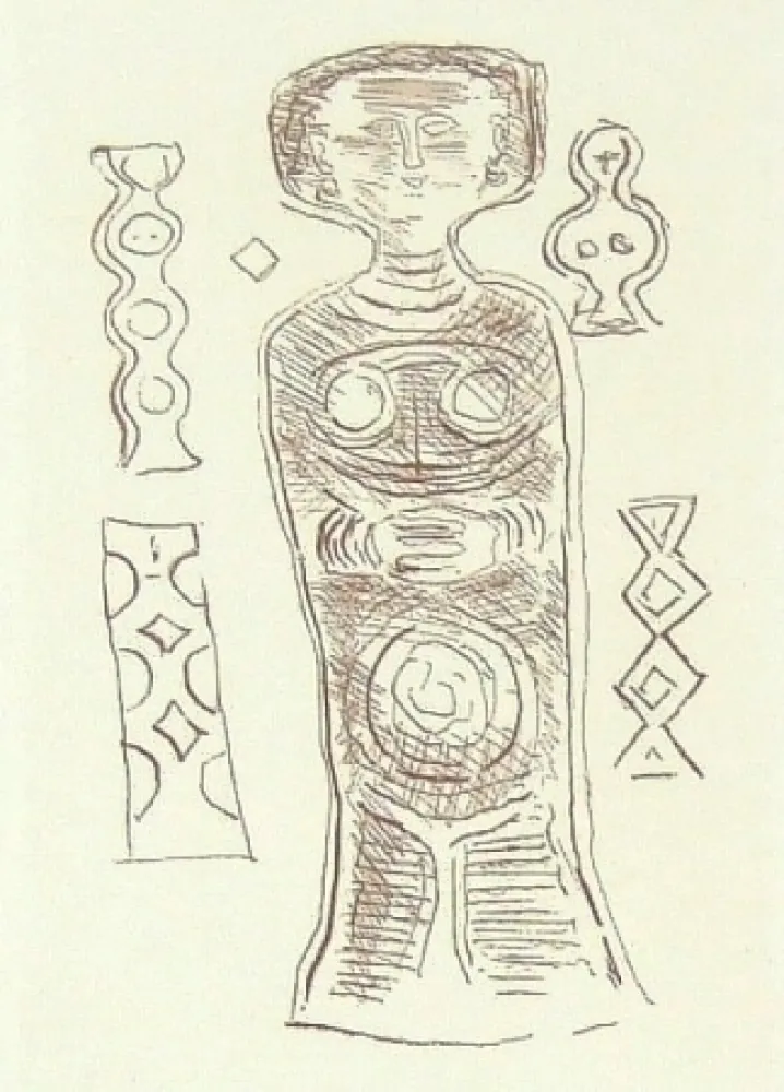 Гравюра Campigli - Idolo