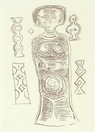 Гравюра Campigli - Idolo