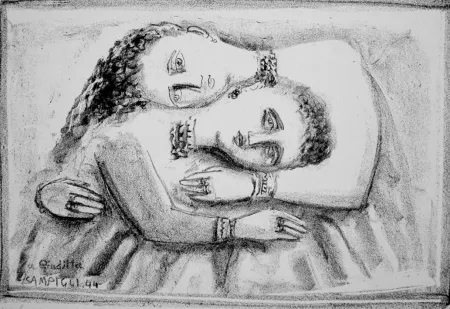 Литография Campigli - Il distacco