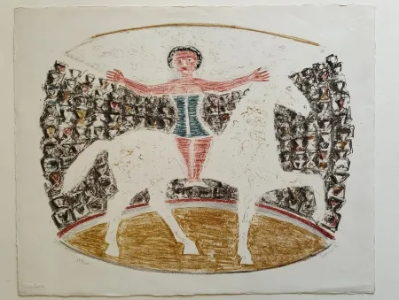 Литография Campigli - La Cavallerizza-L'Ecuyére