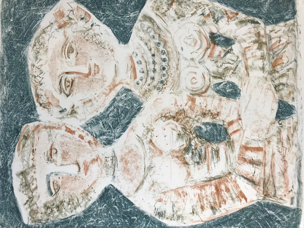 Литография Campigli - LE AMICHE - Les Amies