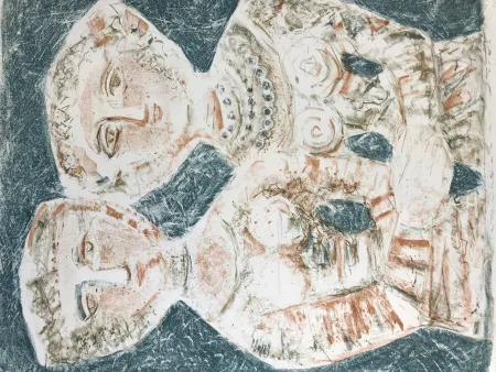 Литография Campigli - LE AMICHE - Les Amies