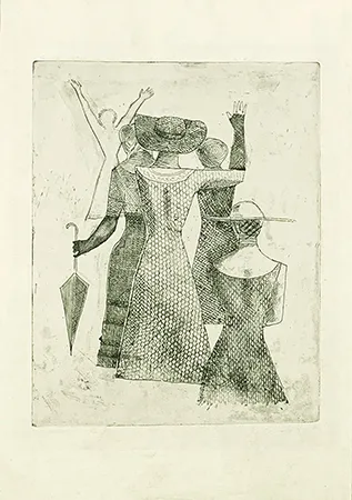 Гравюра Campigli - L'incontro