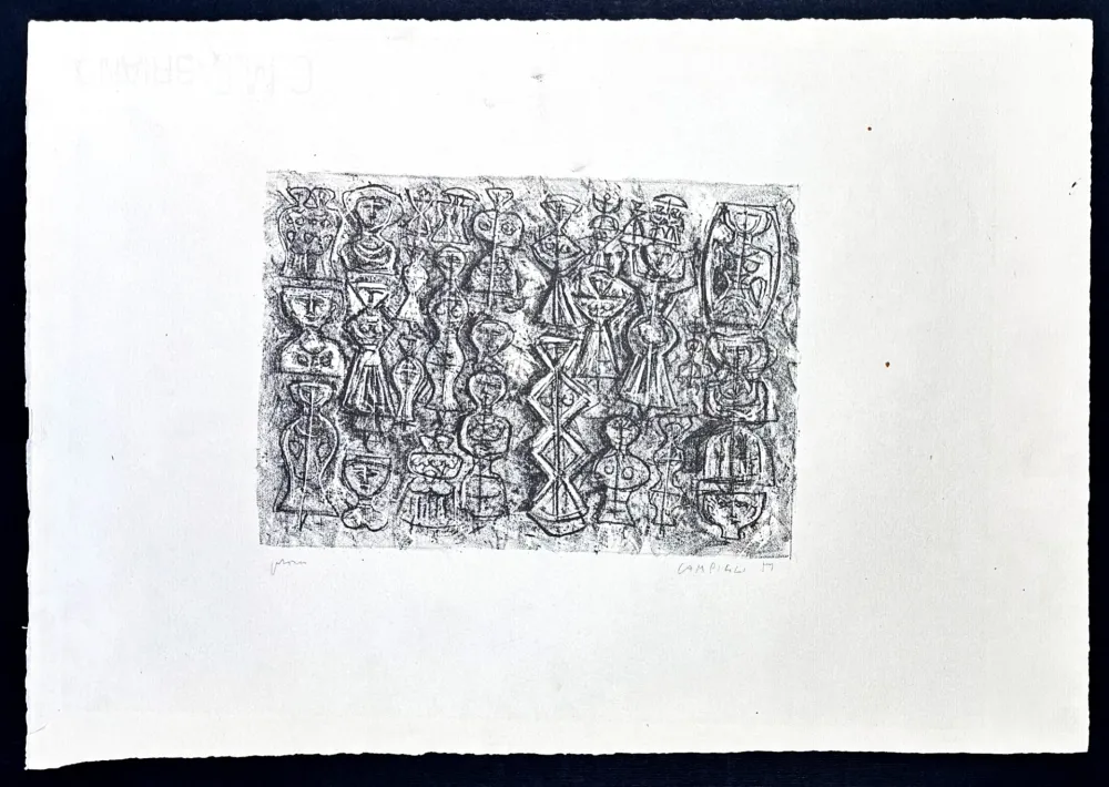 Литография Campigli - Massimo Campigli (1895–1971) – Follia di donne – Lithograph on Fabriano paper – 1959