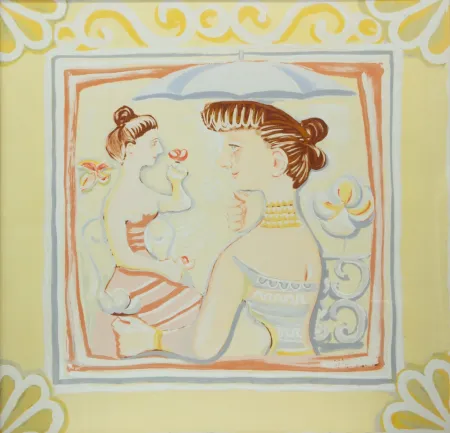 Сериграфия Campigli - PASSEGGIATA