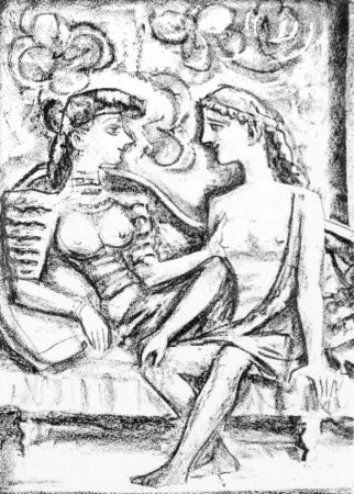 Литография Campigli - Seduzione