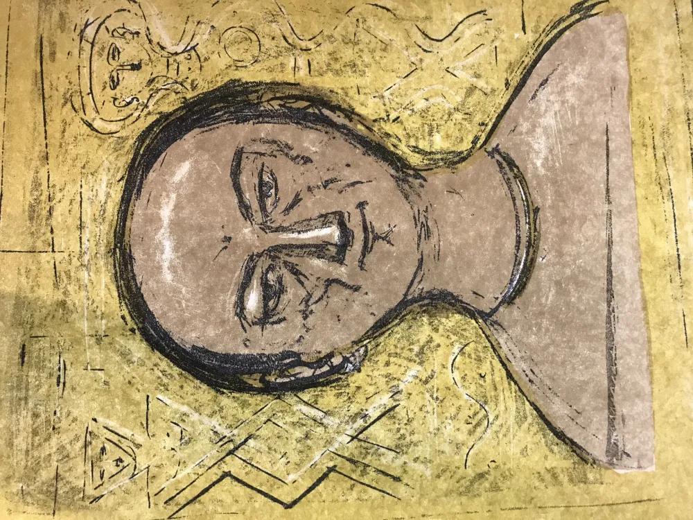 Литография Campigli - Selbstbildnis