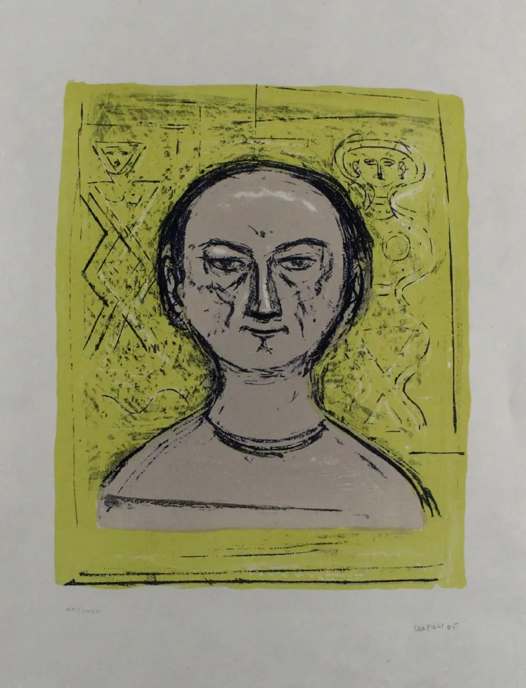 Литография Campigli - Selbstbildnis / Self-Portrait