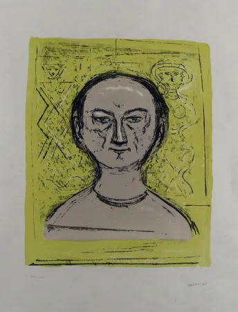 Литография Campigli - Selbstbildnis / Self-Portrait