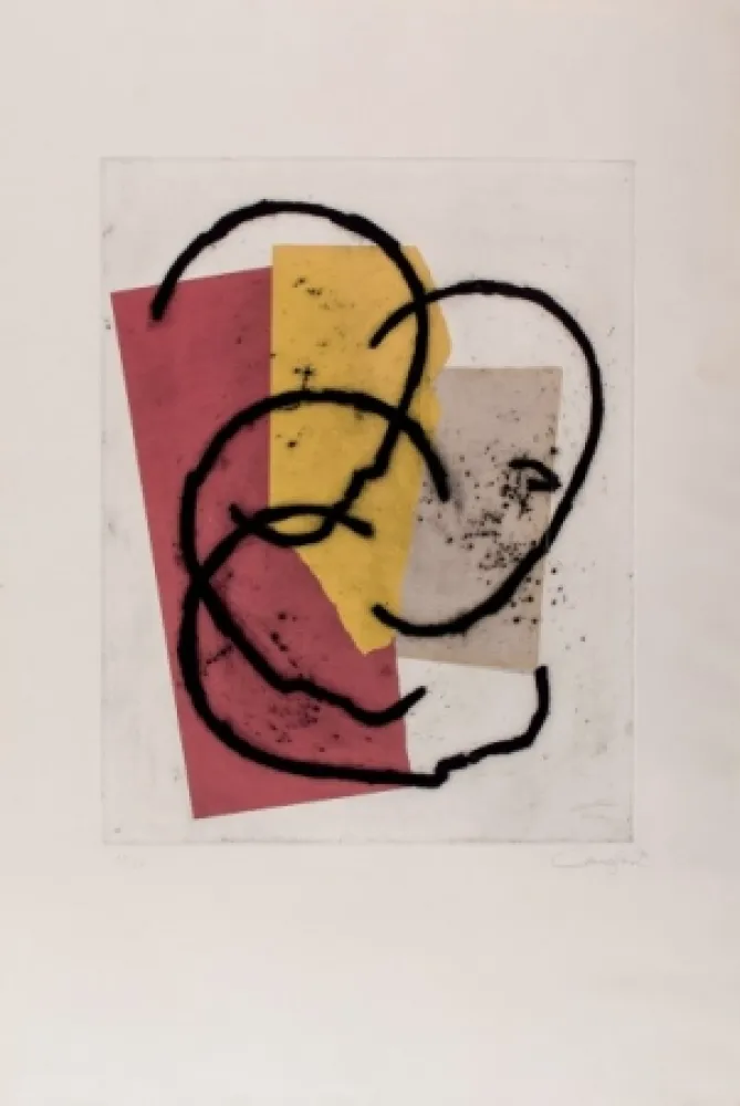 Гравюра Canogar - Composición