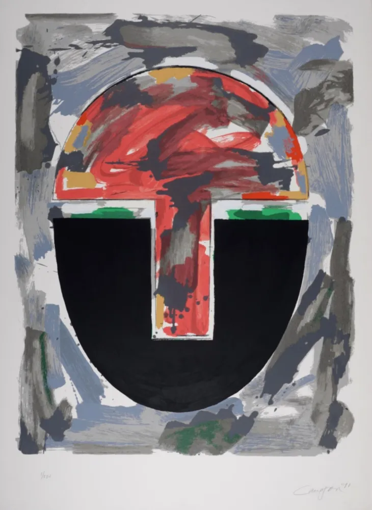 Сериграфия Canogar - Composition