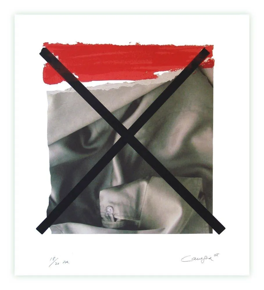 Сериграфия Canogar - Don Quijote y los molinos