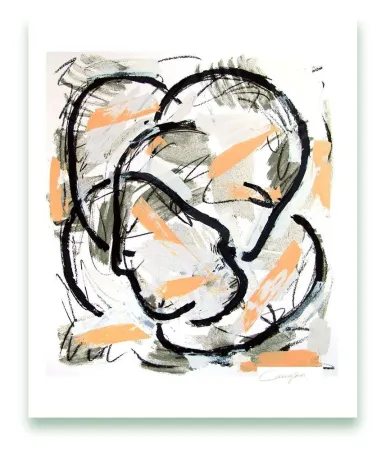 Гравюра Canogar - Escena urbana