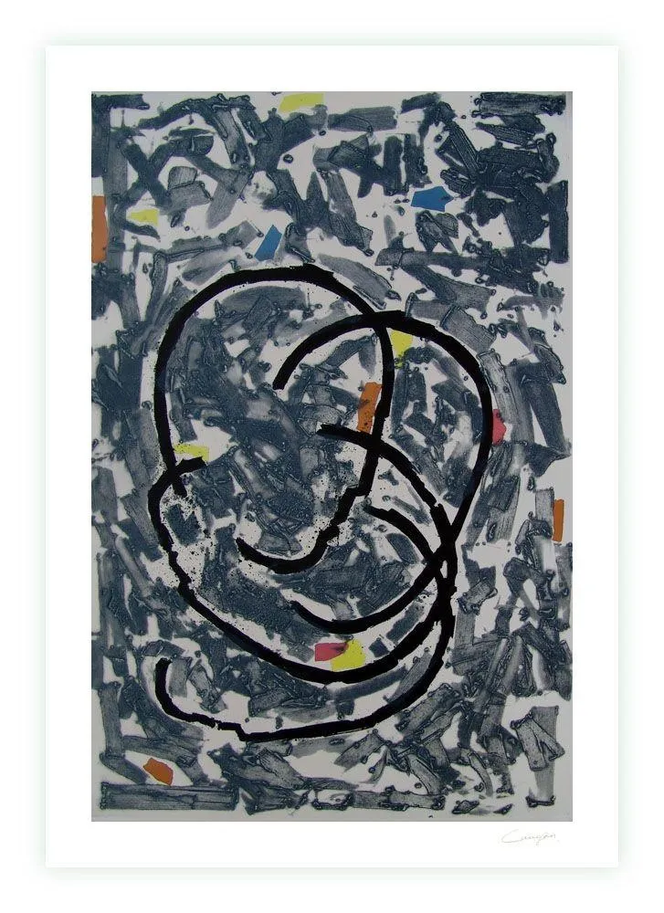 Гравюра Canogar - Escena urbana V-3-90