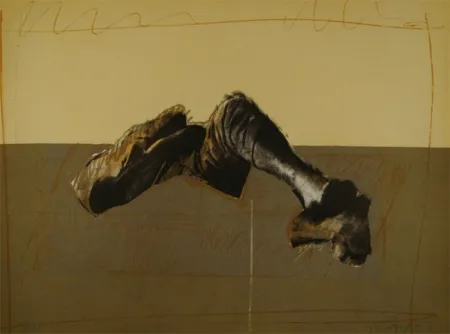 Литография Canogar - Figura en paisaje