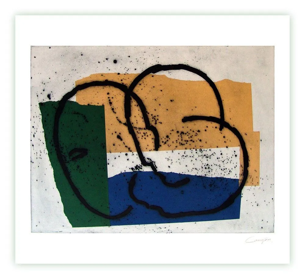 Гравюра Canogar - Serie constructivista n-7-90