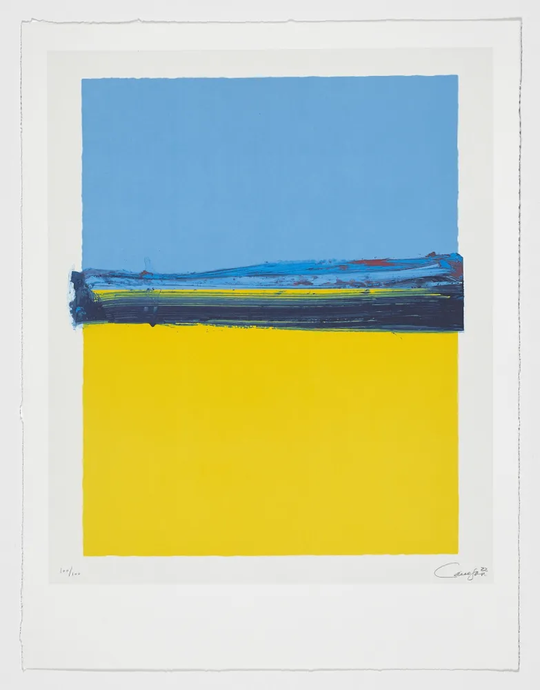 Литография Canogar - Ucrania 22